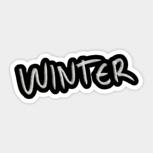 Hand Drawn Winter Sticker